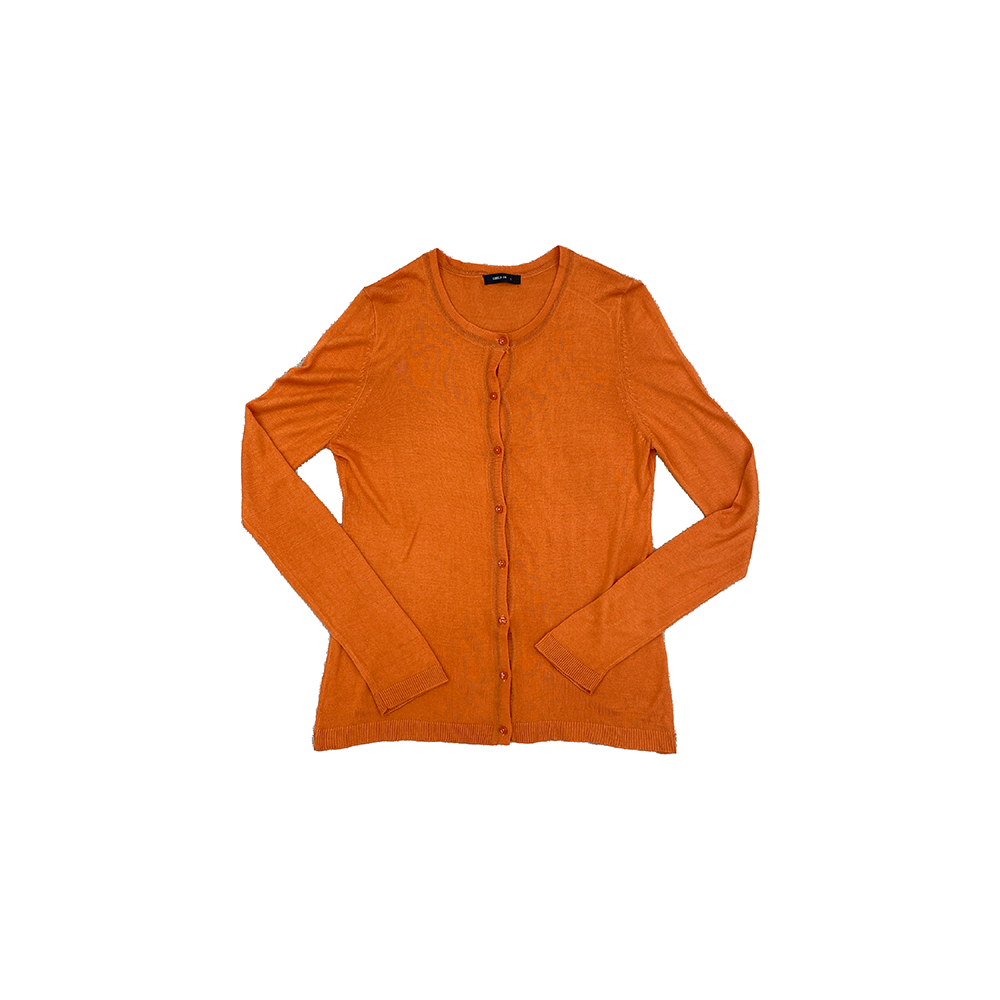 (-20%) Orange slim cardigan